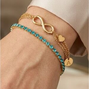 ✨ New | Gold Filled Stainless Steel CZ Bracelet Set ✨